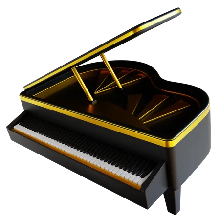 Grand Piano  3D Icon