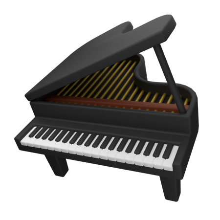 Grand Piano  3D Icon