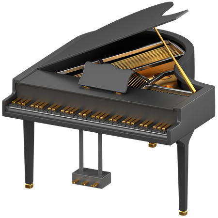 Grand Piano  3D Icon