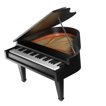 Grand Piano 3D Illustration