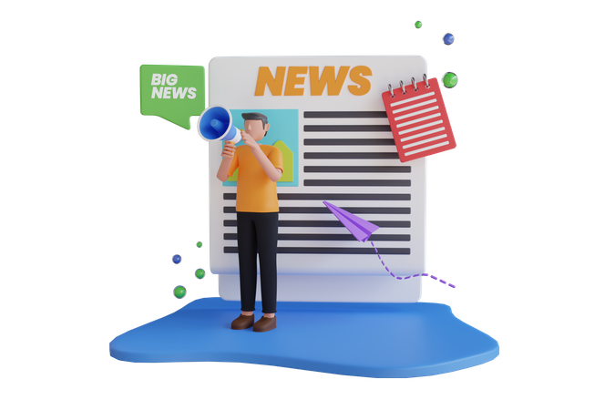 Grande annonce dans le journal  3D Icon