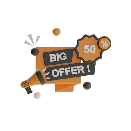 Grande oferta  3D Icon