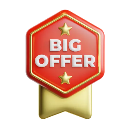 Badge grande offre  3D Icon