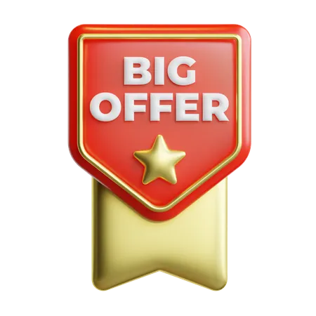 Badge grande offre  3D Icon