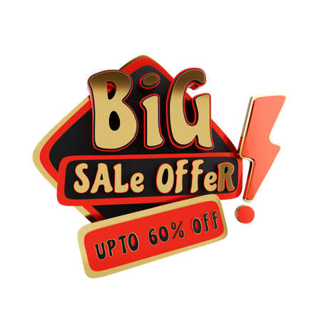 Grande offre de vente  3D Icon