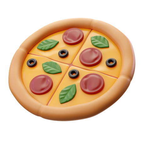 Grande pizza  3D Icon