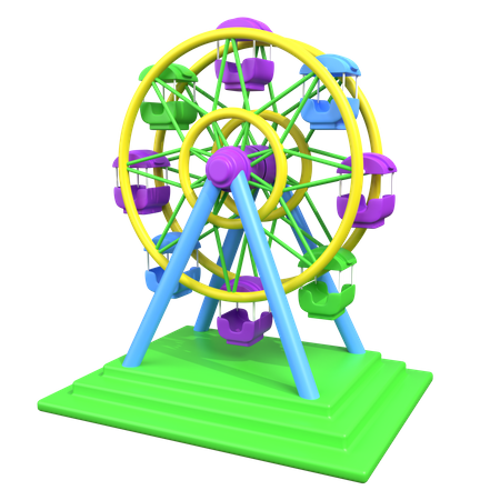 Grande roue  3D Icon