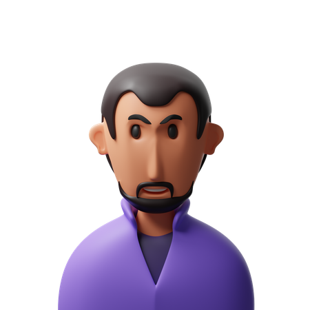 Grandfather avatar  3D Icon