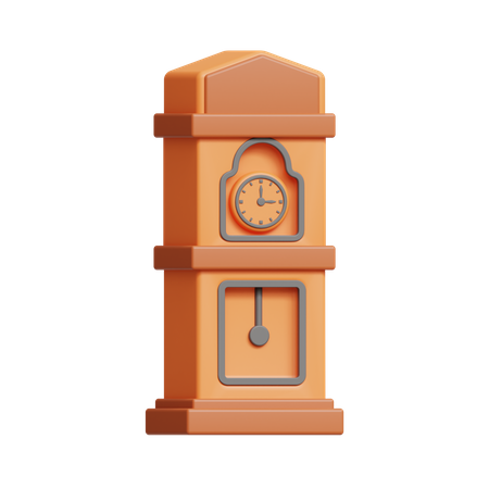 Grandfather Clock  3D Icon