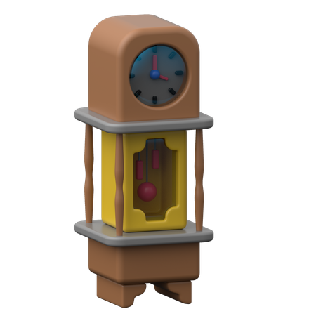Grandfather Clock  3D Icon