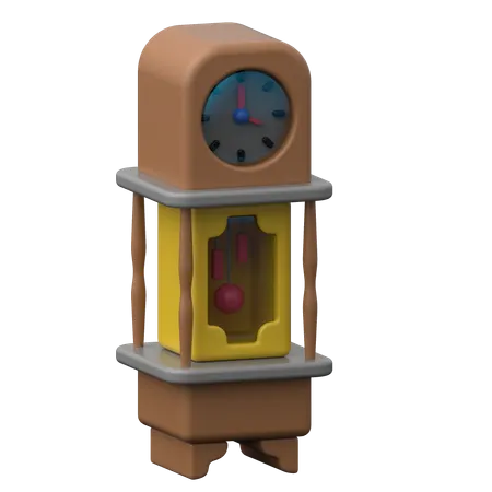 Grandfather Clock  3D Icon