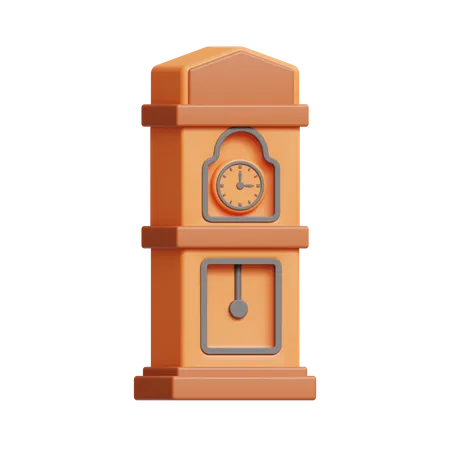 Grandfather Clock  3D Icon