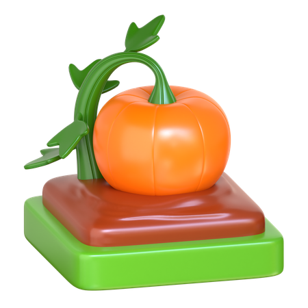 Granja de calabazas  3D Icon