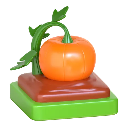 Granja de calabazas  3D Icon