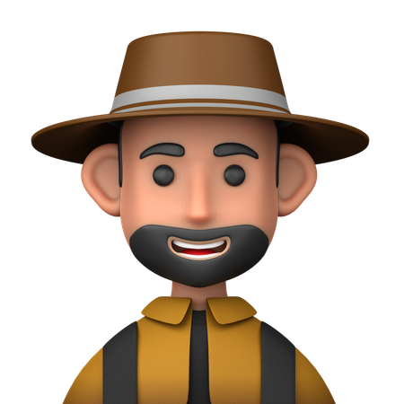 Agricultor  3D Icon