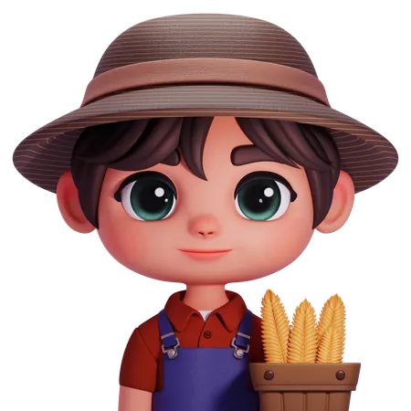 Agricultor  3D Icon