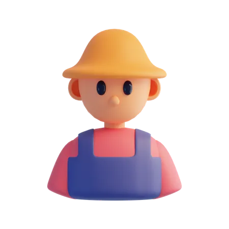 Agricultor  3D Icon