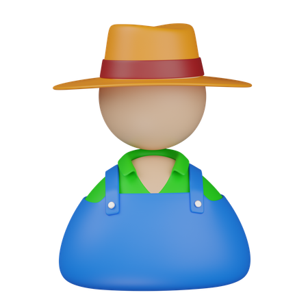 Agricultor  3D Icon