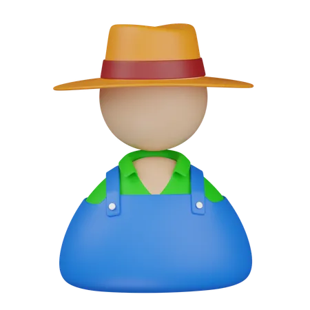 Agricultor  3D Icon