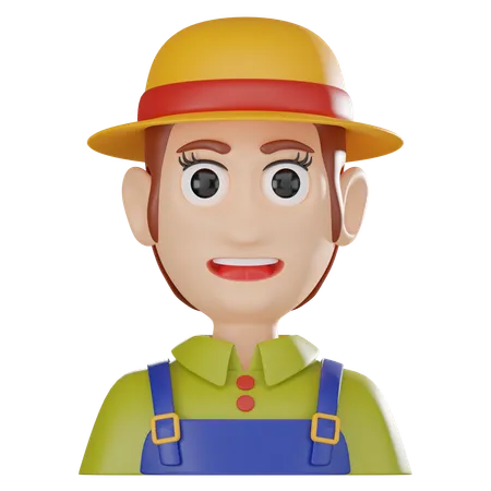 Agricultor  3D Icon