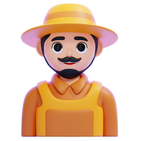 Agricultor  3D Icon