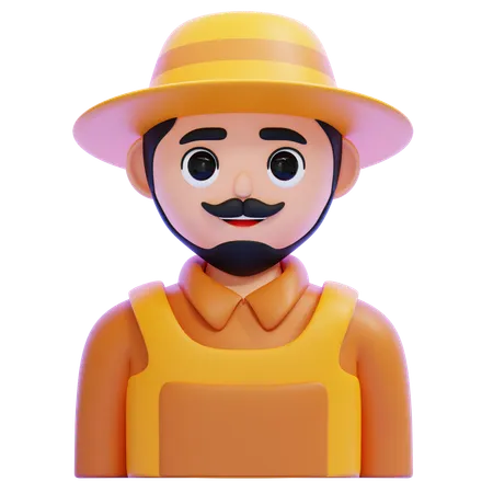 Agricultor  3D Icon