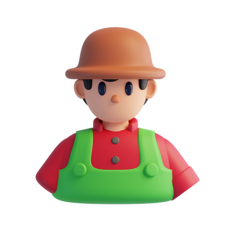 Agricultor  3D Icon