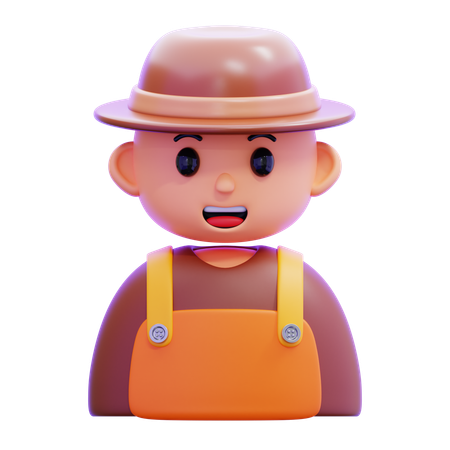 Agricultor  3D Icon