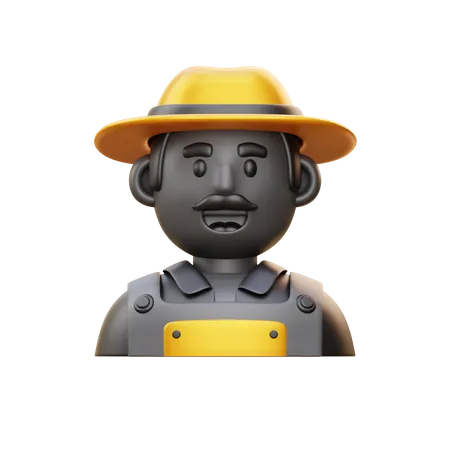 Agricultor  3D Icon