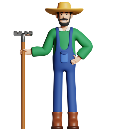Agricultor  3D Icon