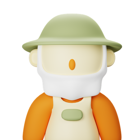 Agricultor  3D Icon