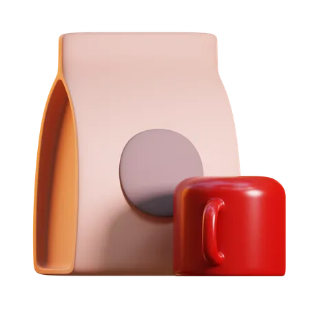 Granos de café  3D Icon