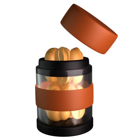 Granos de café  3D Icon