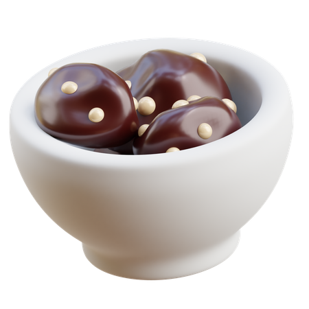 Granules de chocolat  3D Icon