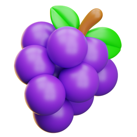Grape  3D Icon