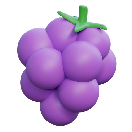 Grape  3D Icon