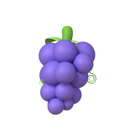 Grape  3D Icon