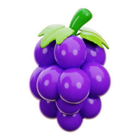 Grape  3D Icon