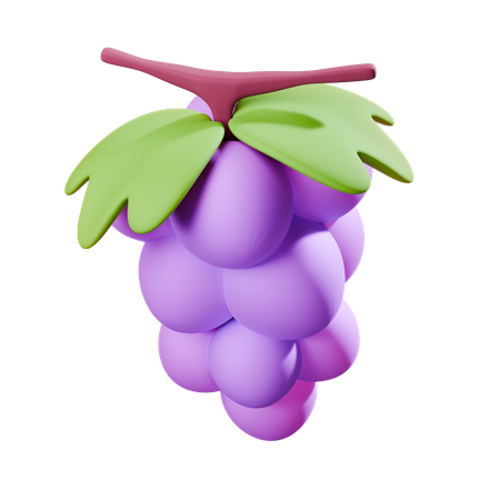 Grape  3D Icon