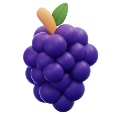 Grape  3D Icon