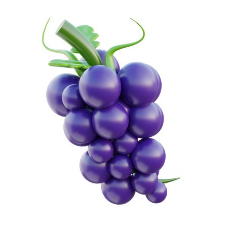 Grape  3D Icon