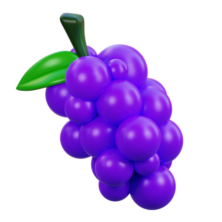 Grape  3D Icon