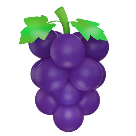 Grape  3D Icon