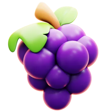 Grape  3D Icon