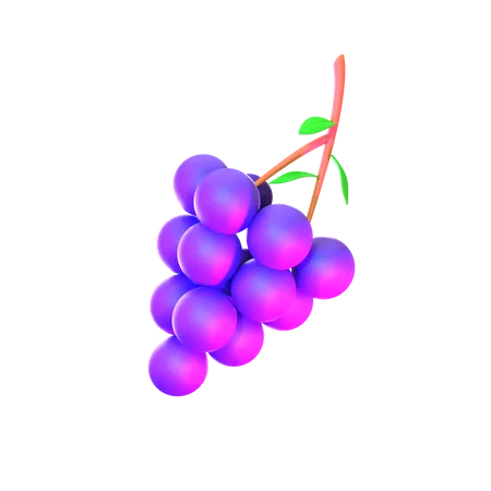 Grape  3D Icon