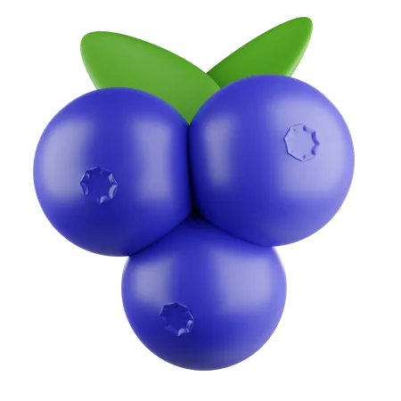 Grape  3D Icon