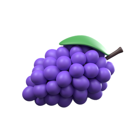 Grape  3D Icon