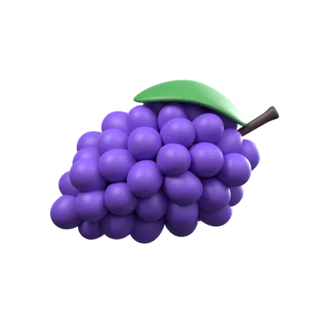 Grape  3D Icon