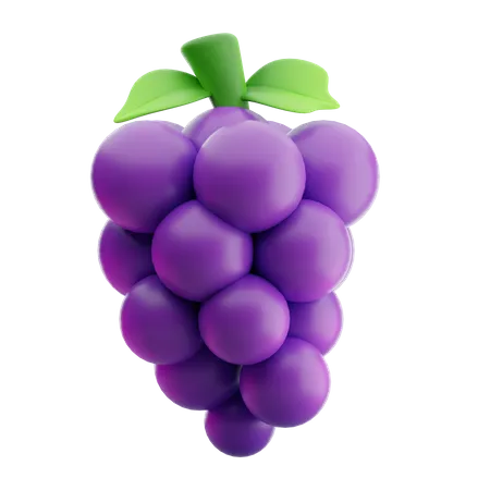 Grape  3D Icon