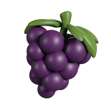 Grape  3D Icon